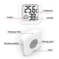 Mini Termómetro Y Higrómetro Digital LCD Para Interior Sensor De Temperatura Y Humedad Estación Meteorológica Para El Hogar Medidor De Clima - details 6