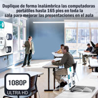 Lemorele Kit de Transmisor y Receptor HDMI Inalámbrico, Extensor HDMI Inalámbrico Portátil, Plug & Play, 2.4/5G, Alcance de 164FT, Resolución 1080P HD, Hasta 8 Transmisores, para Transmitir Video y Audio al Monitor desde Portátiles o TV Box. - details 2