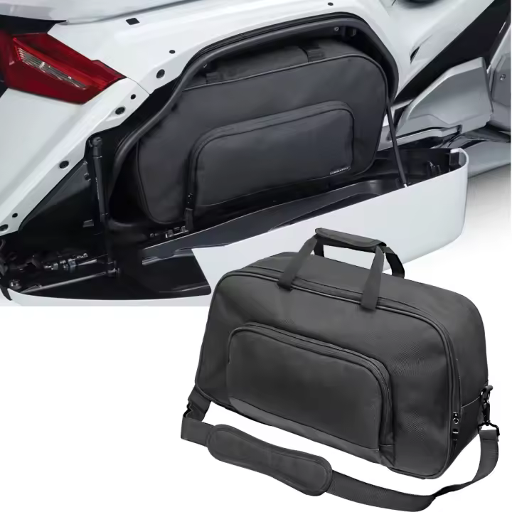 Sillín De Manillar Negro Para Honda Goldwing GL1800 2018-2021 Estuche De Equipaje Trasero De Motocicleta Material De Nylon - 1