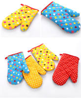 Mitten Microondas Horno Guante de Algodón Con Aislamiento Para Hornear Guantes Resistentes Al Calor Horno Mitones Terileno Antideslizante Lindo Herramienta DE LA Cocina 1 Unids - details 13