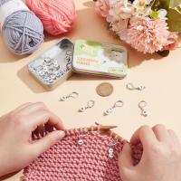 Marcadores De Costura De Número Para Crochet Marcadores De Patrón De Acrílico Con Cierre De Hoz De Hierro Y Abrazadera De Crochet - details 2