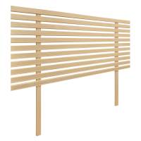 DHOME Cabecero de Madera reciclada DM Estilo Japones con Patas Cama Palets Herrajes incluidos - details 0