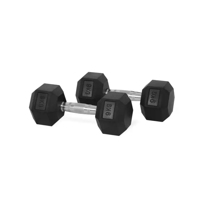 Ozio Fitness Mancuernas Hexagonales 9 kg (par) Fitness Musculación - 1
