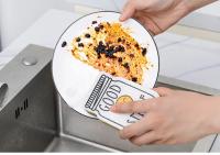 Esponja De Limpieza Con Caricatura De Rostro Sonriente Cepillo De Fregado Para Cocina Utensilio De Lavar Platos Pads De Fregado Para Ollas Juego De Limpieza Doméstica Microfibra - details 6