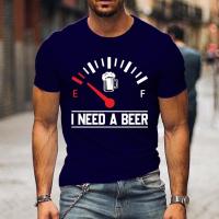 Camiseta De Hombre Con Estampado Divertido De Beer Casual Corta Estilo Gráfico Moda Primavera Verano Otoño Invierno - details 2