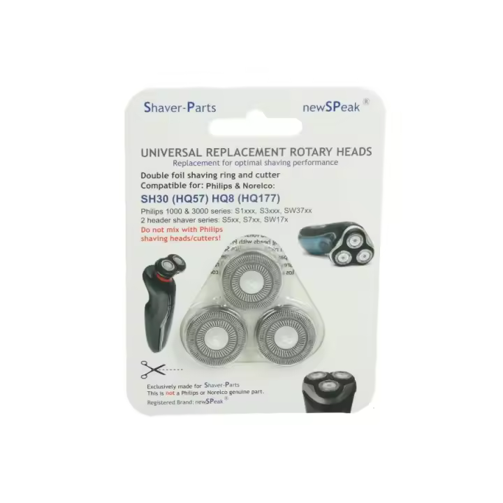 Recambio Cuchillas para Afeitadora  3 Cabezas - Philips HQ8/HQ9/HQ177 - 1