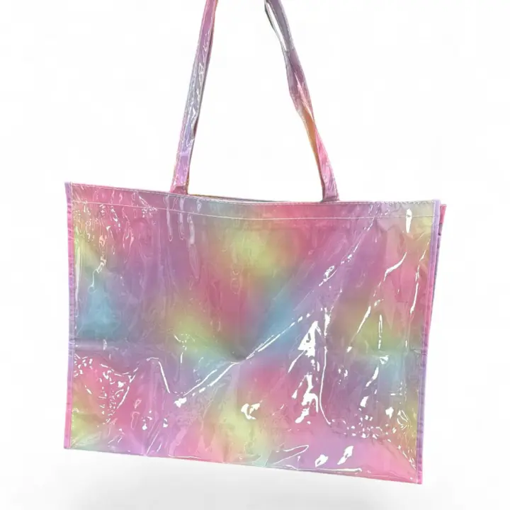 Bolsos Tote Playa Mujer -Brandelia - Grande, Impermeable y Reciclado, Bolsillo  Interior, 40x12x53cm - 1