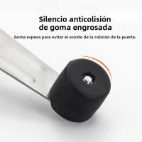 Parador De Puerta De Acero Inoxidable 304 Anticolisión Con Limiter De 90 Grados Material De Goma Durable Para Abertura Esquerda E Direita - details 9
