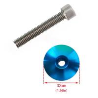 ZHIQU Porta-Cubierta De Manillar Para Bicicleta Con Tornillo Cubierta De Estrella Y Capa De Polvo Ajuste Para 1-1/8 Pulgadas Material De Aleación De Aluminio - details 0