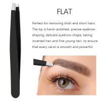2/4Pcs Pinzas De Cejas Profesionales De Acero Inoxidable Para Eliminación De Cabello Y Extensión De Pestañas Herramienta De Maquillaje - details 2