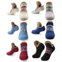 Calcetines Térmicos Para Hombre Y Mujer Invierno Calientes Cortos De Algodón Grueso Suaves Antideslizantes Para El Hogar Y Dormir Fuzzy Fluffy - details 6