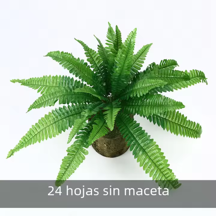 Gran Árbol De Palma Artificial De 46-58cm Hojas De Seda Persianas Falsas Para Decoración De Jardín Y Fiestas En El Hogar Plantas Colgantes De Pinares Tropicales - 1