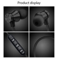 Auriculares Bluetooth 4.2 XT-11 Inalámbricos Deportivos Impermeables Con Micrófono Y Cuello Magnético Para Smartphones - details 12