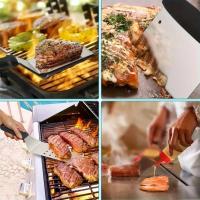 Juego De Accesorios Para Barbacoa 8 Piezas Limpieza Fácil Resistente Al Calor Acero Inoxidable Para Sartén De Hierro Fundido Teppanyaki Hibachi - details 2