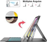 Funda con teclado y trackpad para iPad Air5/Air4/Air6-10.9/11, universal, desmontable, con Bluetooth y retroiluminación de 7 colores. - details 1
