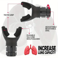 Dispositivo De Ejercicio Respiratorio Portátil Y Ligero De Silicona Musculos De La Abdomen Y Pecho Compacto Para Fitness - details 1
