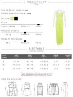 Vestido Maxi Sin Mangas Para Mujer Kliou Estilo Bandage Con Aros Y Rotura Lateral Silueta Corporal Corto De Calle Polyester Spandex - details 0