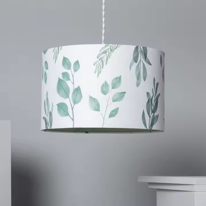Ledkia Lámpara Colgante Tela Verdy Diseño Floral Ambiente Personalizable - 1