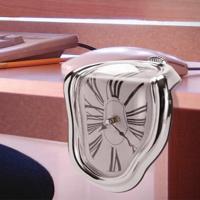 Reloj de pared distorsionado, decoración del Hogar, oficina, Gift (Plata) - details 2