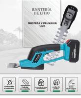 Podadora De Barril Inalámbrica Para Batería Makita 18V 2-en-1 Mini Portátil Eléctrica Para Jardín Cortacésped Y Trimmer De Arbustos - details 7