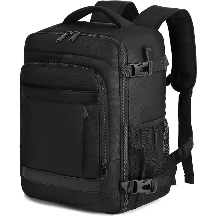 Mochila Viaje Cabina Avion 40x20x25 para Ryanair 20L Mochila Cabina Equipaje de Mano Bolso Mochilas Hombre para Portatil Negro - 1