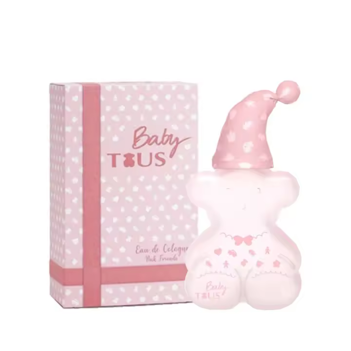 Tous Baby Pink Friends 100 Ml. Eau de Cologne - Agua de Colonia para bebés. Aroma dulce y delicado compuesto por una mezcla de notas florales y afrutadas. - 1