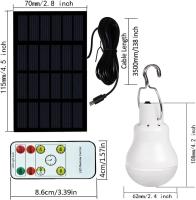 Lámpara Solar LED Impermeable Para Exteriores Cargada Por USB Luz De Emergencia Colgante Potente Para Interiores Casa - details 5