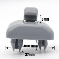 2Pcs Clip De Visera Solar Para Coche Color Gris Para Audi A1 A3 S3 A4 S4 Allroad A5 S5 Q3 Q5 8U0857562A Accesorio De Interior - details 3