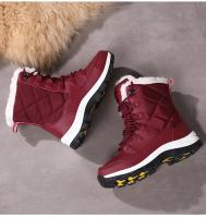 Botas De Tobillo Para Mujer Invierno Calor No Derrapante Negras Botas De Nieve Con Cordones Chaussures Femme Botines Mujer Planas - details 20