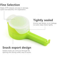 Tapa Selladora De Bolsas De Alimentos Clips De Plástico Con Tornillos Para Conservar Snacks Y Caramelo Organizador De Cocina Ecológico Y Desechable - details 1
