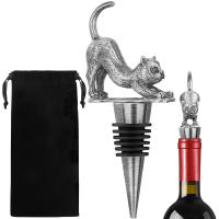 Tapa De Botella De Vino Para Perros/Cats Decorativa De Aleación De Zinc Y Silicona Herramientas De Accesorios Para Vino - details 11