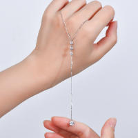 Collar De Moda Con Pendentivo Moissanite D1.30CT D-E VVS1 En Plata De Ley 925 Para Mujer Regalo Para Fiesta Cumpleaños - details 4