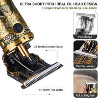 Cortadora De Pelo Eléctrica Portátil T9 Vintage Recargable Por USB Con Corte Seco Y Húmedo Batería De 50 Minutos Para Hombres - details 8