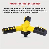 1pc Regador Automático De 360 Grados Para Jardín Y Nursery Regador Rotativo Para Flores Y Plantas Con Tres Puntas - details 0