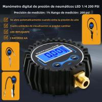 Pistola De Inflado De Neumáticos Digital Con Pantalla LED Medidor De Presión De Cabeza 1/4 Rango Hasta 200 PSI Para Automóviles - details 0