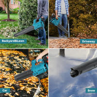 Sopladores Inalámbricos, Soplador de Hojas Inalámbrico Makita de 18 V, 480 CFM, Motor Sin Escobillas, 210 km/h, 18500 RPM, para Jardín, Patio, Retirada de Nieve, Soplar Hojas y Polvo (Sin Batería) - details 7