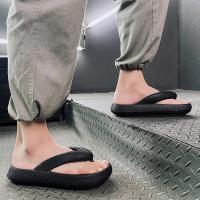 Nuevos Sandalias De Plataforma Gruesa Para Hombre 2024 Moda Verano Zapatillas De Playa Antideslizantes Calzado Casual Para Baño - details 9