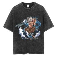 Camiseta Hip Hop Streetwear Para Mujer Estampado De Anime Demon Slayer Oversize Algodón Camiseta De Verano Tops Con Cuello Redondo - details 12
