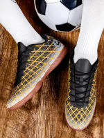 Zapatos De Fútbol Profesionales Para Adultos Duros Antideslizantes Deportivos Interiores Bajo La Rodilla Material PU Tela De Poliéster Suela De Goma - details 6