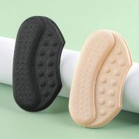 2pcs Almohadillas De Suela Para Talón Alivio Del Dolor Antiwear Protección Del Pie Adhesivo Inserto De Zapato De Esponja Poliéster - details 5