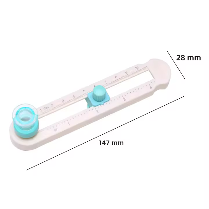 Cortador De Círculos Redondos Ajustable Herramienta De Corte Para Manualidades DIY Cortadora De Papel Multifuncional Para Creación De Fotos Y Cartas - 1