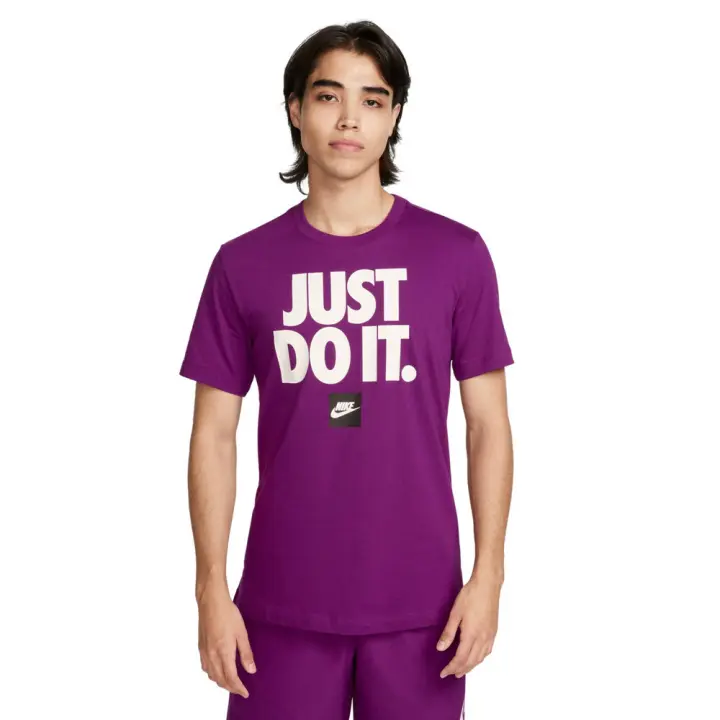 Camiseta Nike M Nsw Tee Fran Just Do It Morado T Shirt Dz2989-503 - 1