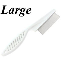 Peine De Acero Inoxidable Para Perros Y Gatos Cepillo De Aseo Para Mascotas Herramienta De Pelaje Y Pulgas Ideal Para Baño Y Limpieza - details 4