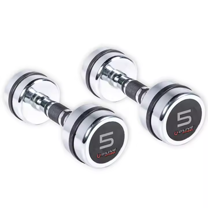 Mancuernas Cromadas O'Live Fitness, 5 Kg - 1