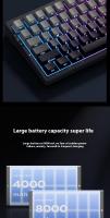 MCHOSE G75 Teclado Mecánico Tri-modos Bluetooth Inalámbrico 87 Teclas Para PC Y Laptop Periféricos De Juegos Deportivos Regalos - details 5