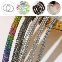 Aplicación De Cristal Rhinestone En Hilo Para Vestido De Novia Ropa Zapatos Bolsos DIY Colorido Tubo De 3/6mm Para Mujer - details 0