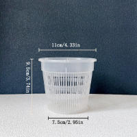 Maceta Transparente Para Orquídea Phalaenopsis Control De Raíces 11/14/16/19cm Decoración Para El Hogar Con Estomatología Material Plástico - details 2