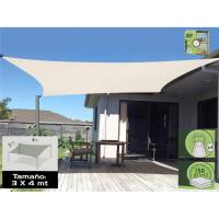 Gerimport Toldo Vela Rectangular 3x4 M PES Impermeable Resiste Rayos UV - details 6