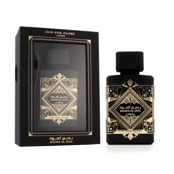 Lattafa - Oud For Glory Bade'e Al Oud 100 ml EDP Eau de Parfum unisex - Perfume árabe duradero para hombres y mujeres - 1