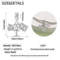 Encanto De Cruz Corona Virgen María En Plata De Ley 925 Para Pulseras Pandora Joyería Fina Para Mujer Regalo Irregular - details 17
